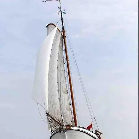 Botel Large Family Boat At The Beach Near Amsterdam *
